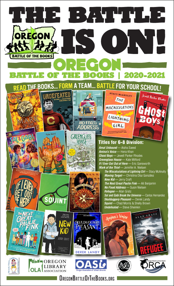 Posters and Bookmarks Oregon Battle of the Books